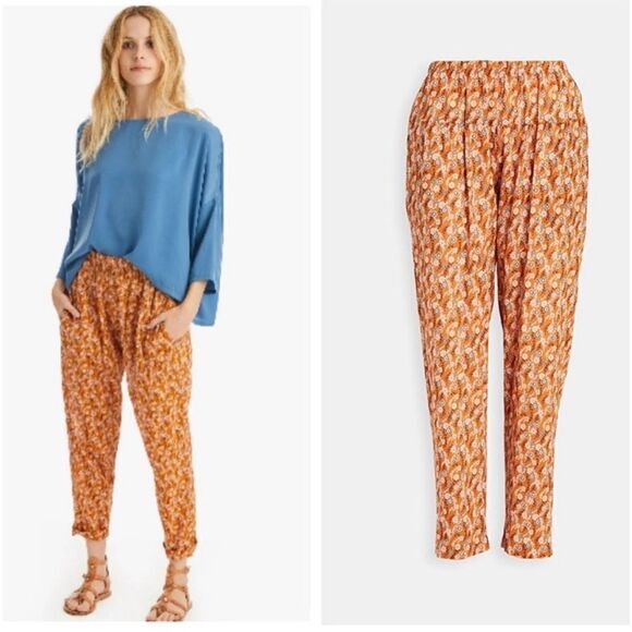 Xirena Payton Lauren Print High Waist Slouch Pants - Picture 1 of 7
